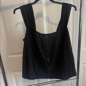 Lane Bryant Black Sleeveless Blouse